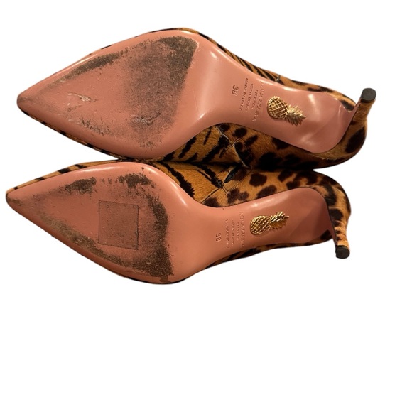 AQUAZURRA ALMA ANIMAL PRINT BOOTS - SZ 38/7.5 - Picture 4 of 5